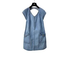 Chanel Denim Open Back Dress Sz.36